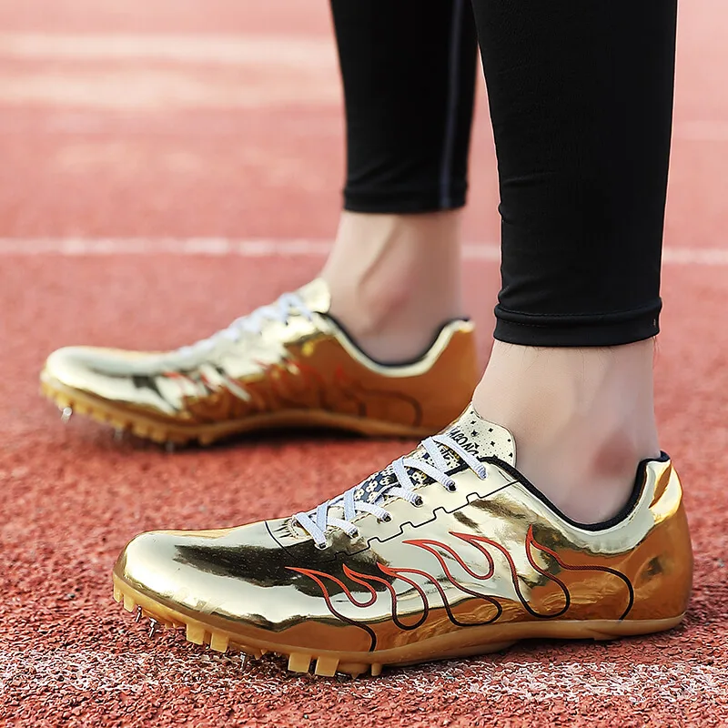 Track and Fields Shoes Professional Mens Womens Unisex Running Sport Shoes with Spikes Athletics Jump Hurdle Track Spikes Shoes