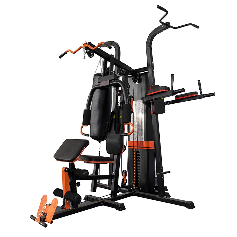 Dinuo Customization Comprehensive Three Person Station Body Building Multi functional Trainer 3 Station Gym