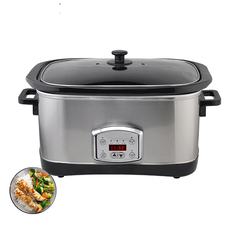 Professional Hotel Programmable Slow Cooker With Upgraded Crock Pot And Digital Timer