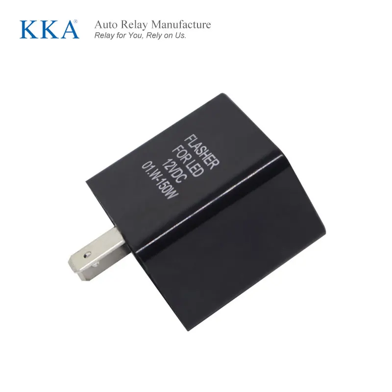 KKA-LF2P 12V 2PIN Светодиодный проблесковый маячок для мотоцикла указатель поворота черный и оранжевый