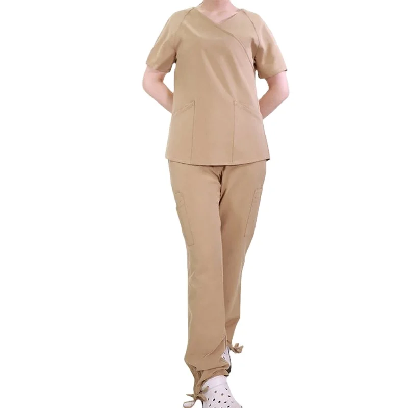 Factory wholesale Breathable Durable Waterproof Isolation Gown Scrub Medical Clothes Uniform