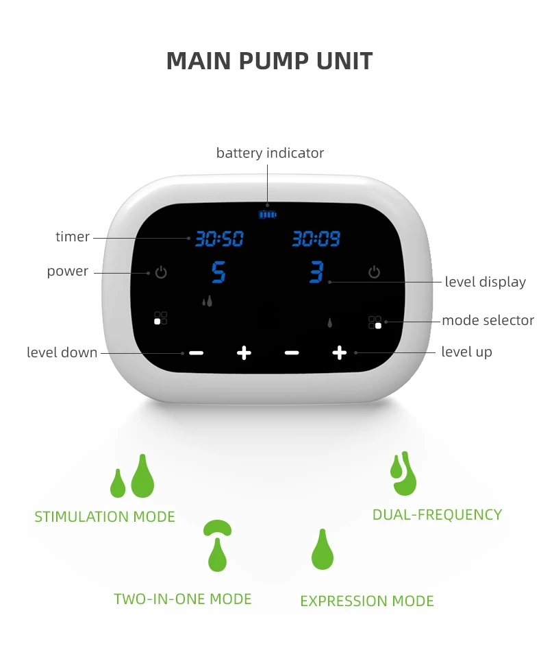 Wholesales babies products double electric pump breast milk with dual motor