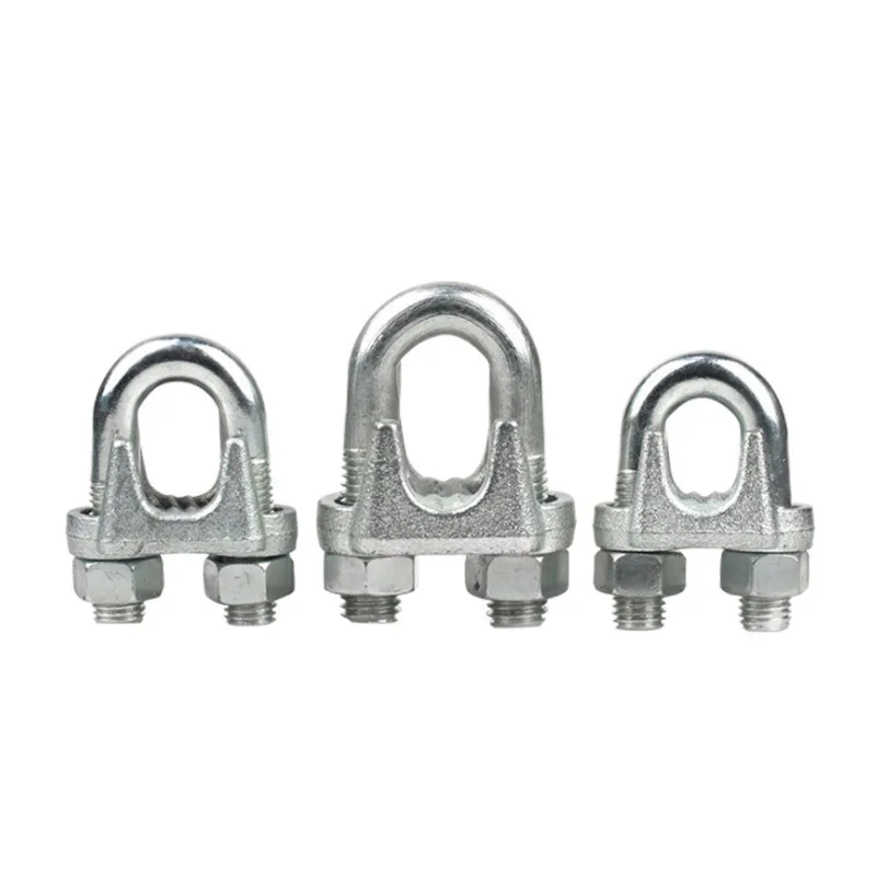 Factory Rigging Stainless Steel Cable Clamp Hardware Wire Rope Clamp U-Clip