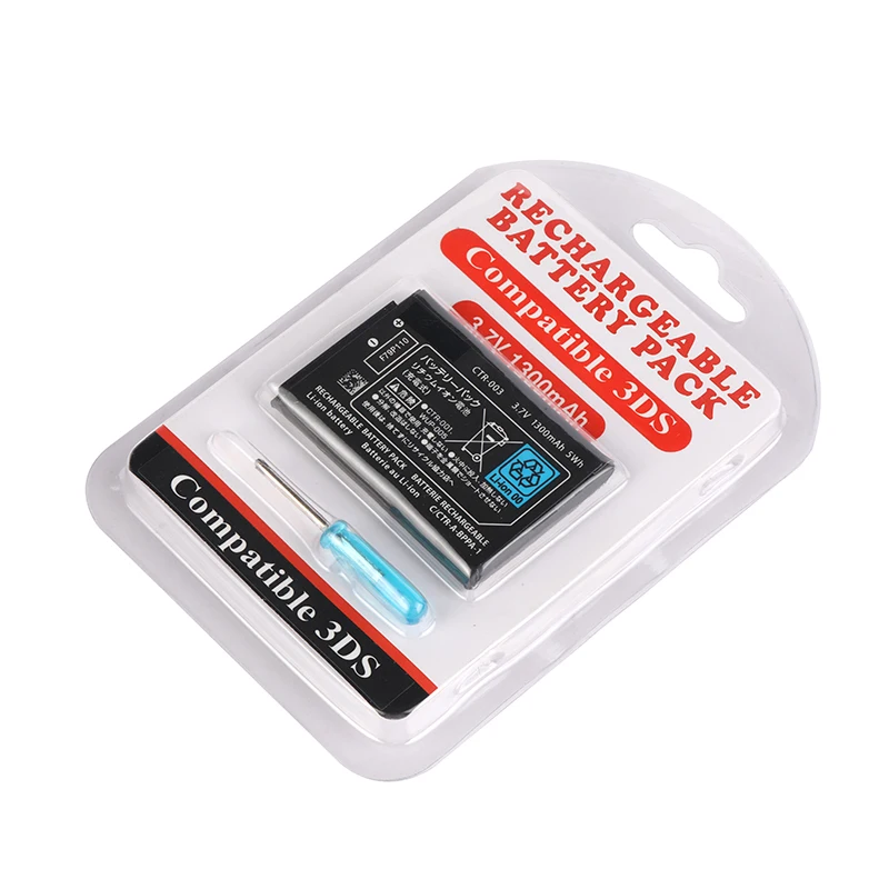 CTR-003 Supplier 1300Mah Usb Charger Wireless Controller Game Player Battery Rechargeable Lithium Battery for 3DS Nintendo