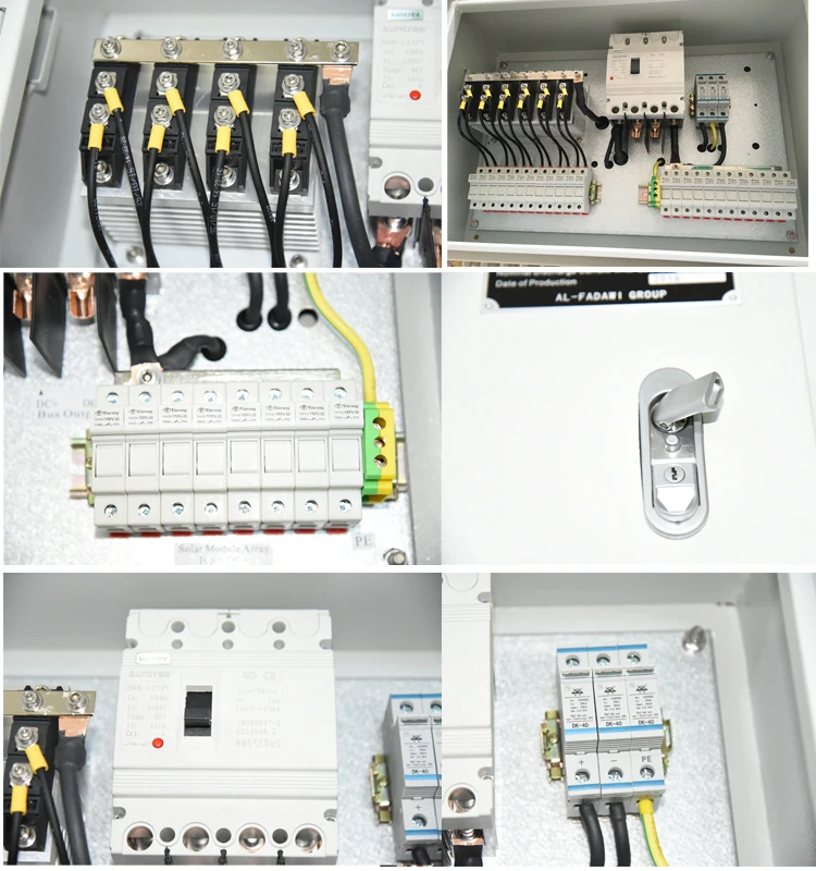 PV Array Combiner Box For Off/On Grid Solar Power System4-24strings