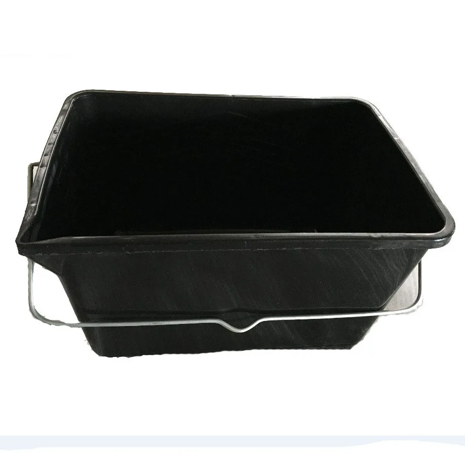 12 L Square black PE Bucket