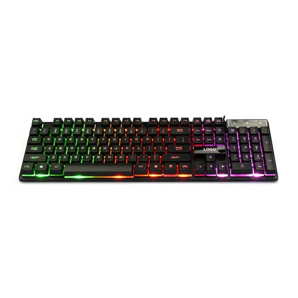 New 104/105 keys USB Wired Gaming Keyboard 3 mixture LED Color Backlight Gaming Keyboard Rgb Mix Backlit Led Keyboard KBL-322