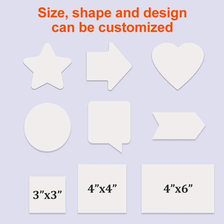 Hot Sale Custom removable Sheets To Do List Sticky Notes Memo Pad School Office Supplies Dry erase sticky notes