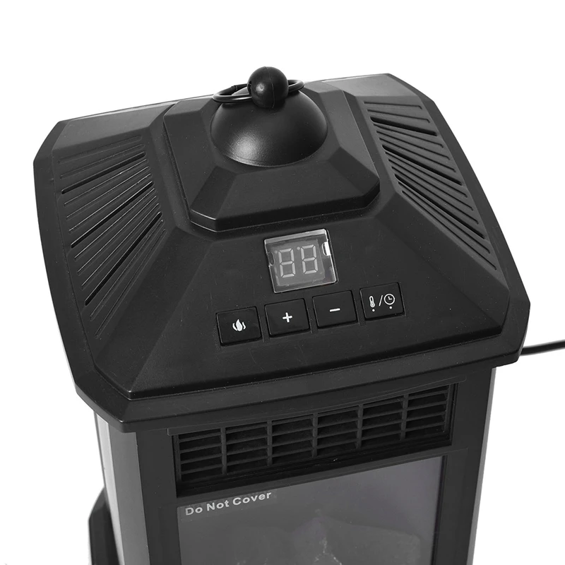 400W electric mini freestanding lantern fireplace heater