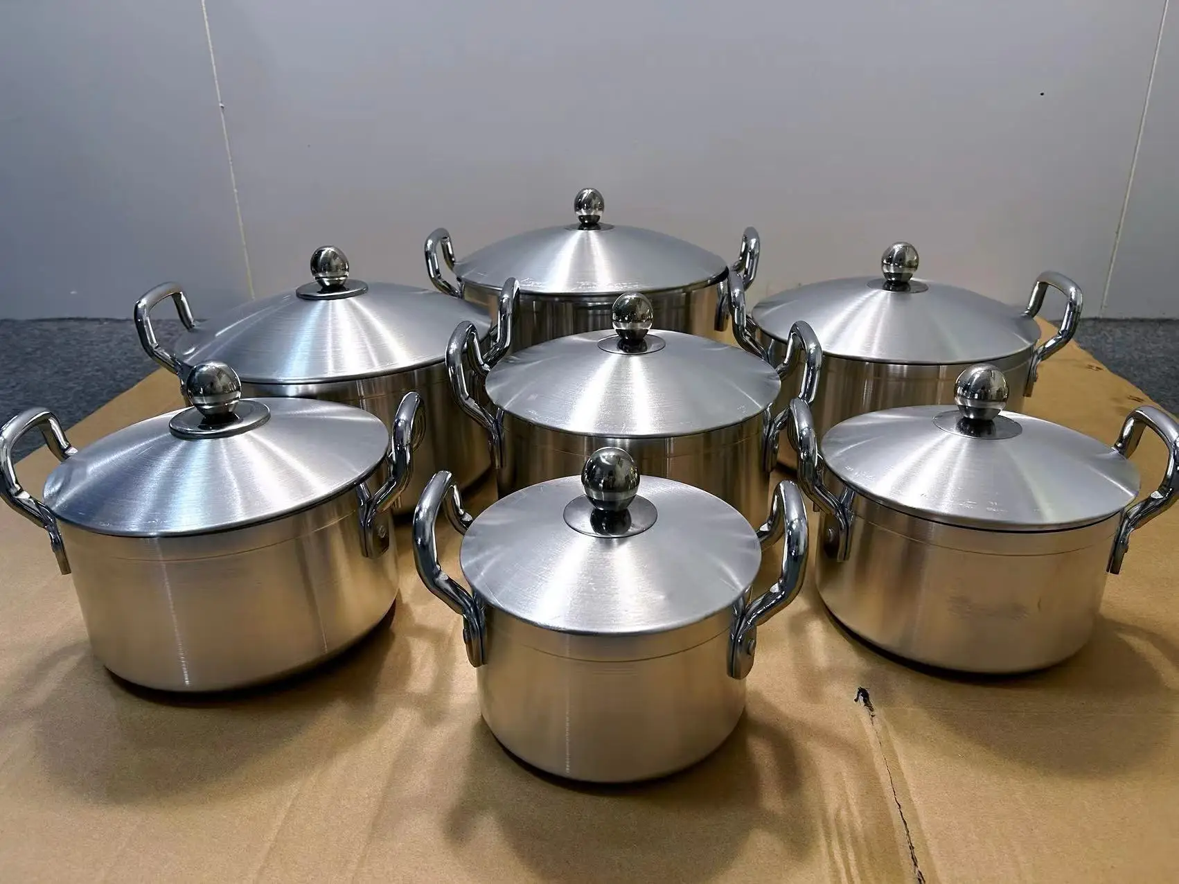 Classic Aluminium Alloy Non-Stick Panelas Cookware Set 14pcs 16cm 18cm 20cm 22cm 24cm 26cm 28cm Kitchen Cooking Pot Casserole