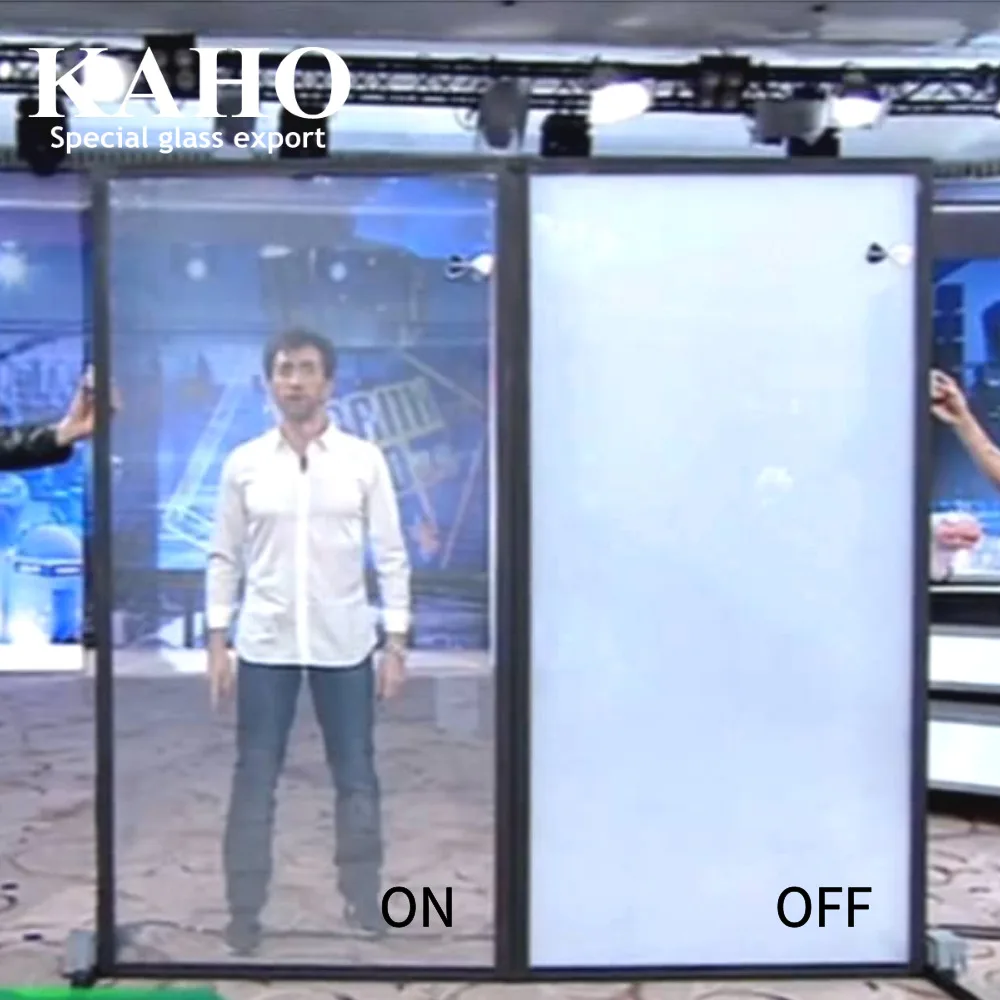 Electric Film Switch Glass Price , 4-9mm Tempered Switchable Smart Glass Cost Per Square Foot