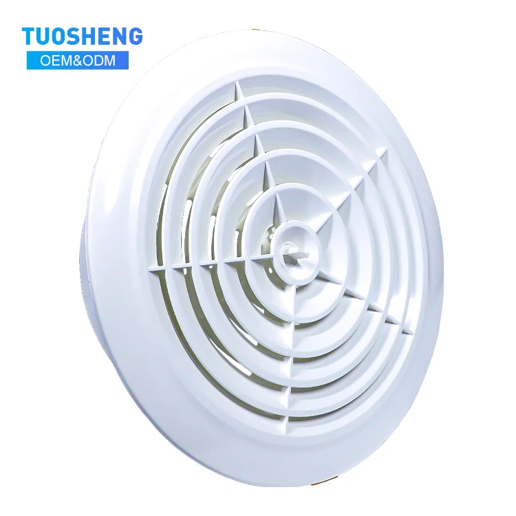 HVAC White Round Plastic Air Vent Roof Vent Cover Modern Apply To Ventilation Kitchen And Bathroom