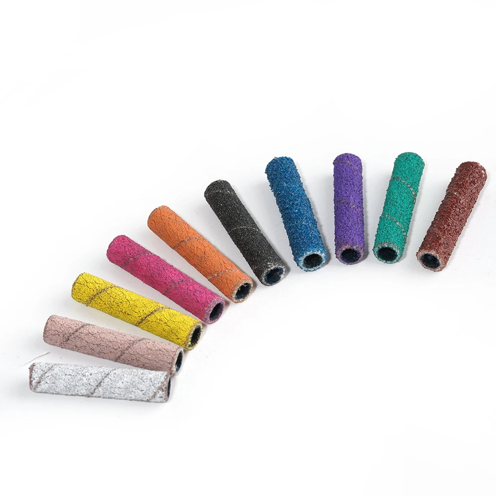 Super Long Mini Sanding Band 50pcs/box 3.1mm Grind Ring Natural Nail Polishing Manicure Tools Sanding Bands For Nail Drill Bits