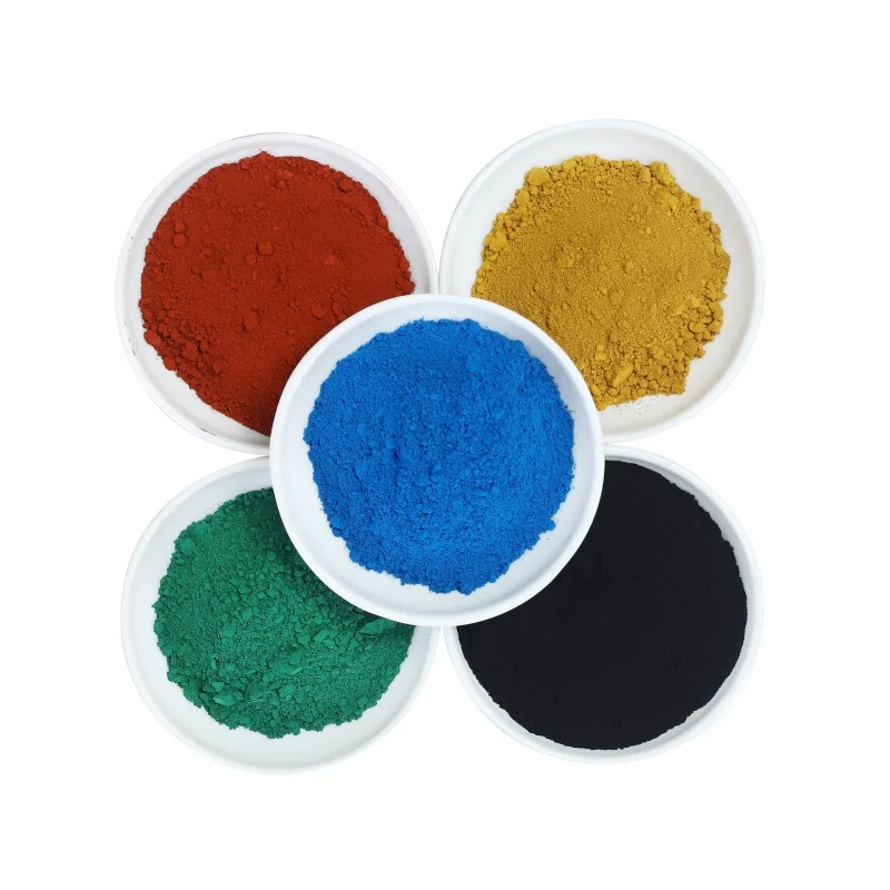 Factory cheap synthetic iron oxide black, yellow 313 red 130 used for concrete brick cement