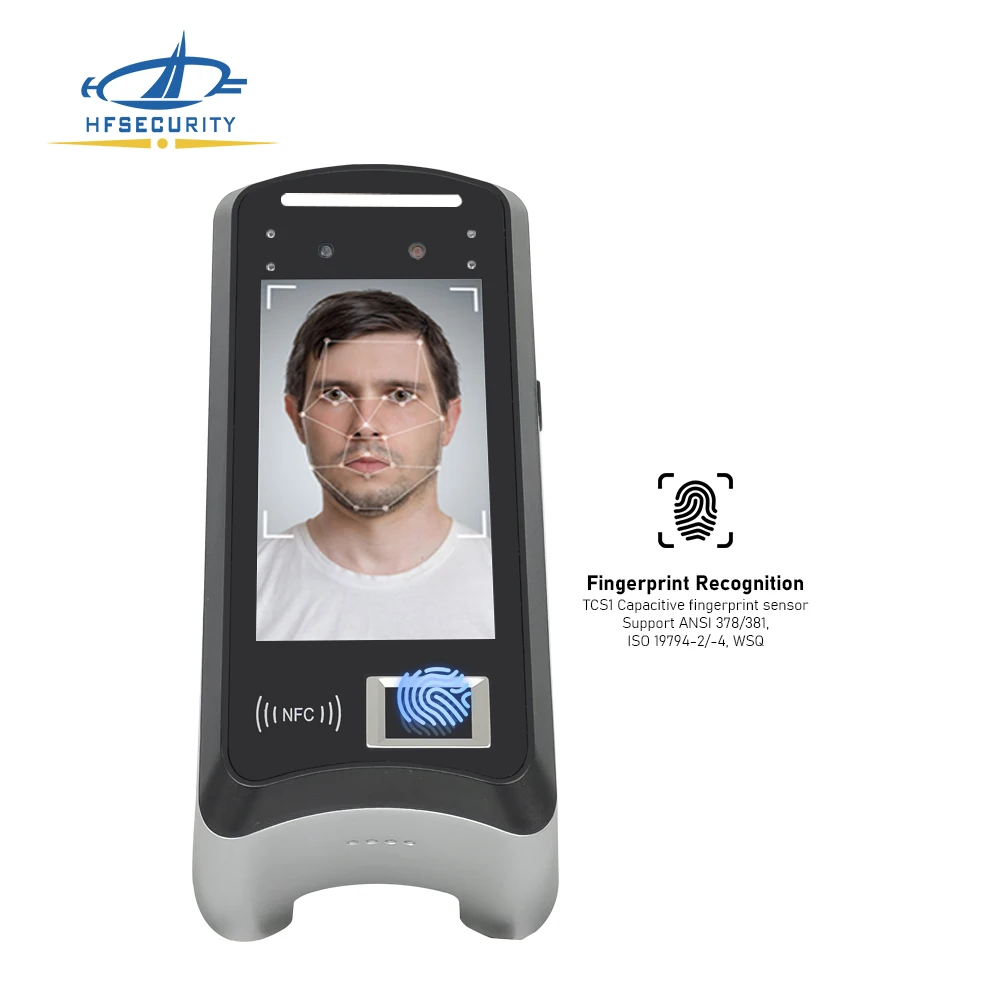 HF-X05 Manufacturing OEM Android Punch Card Time Attendance Fingerprint Facial Scan Door Turnstile Access Control