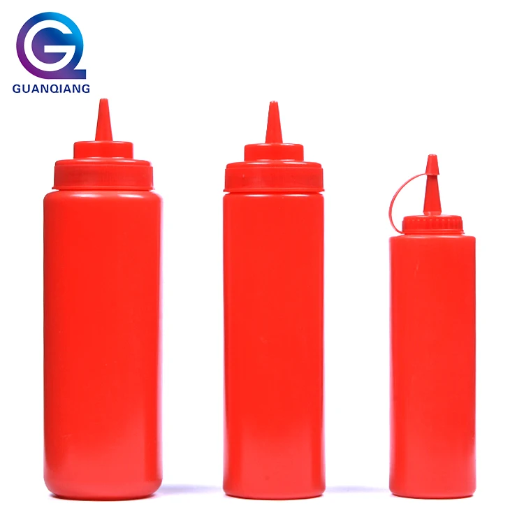 Оптовая продажа, пластиковая бутылка для соуса для приправ и кетчупа пищевого класса
