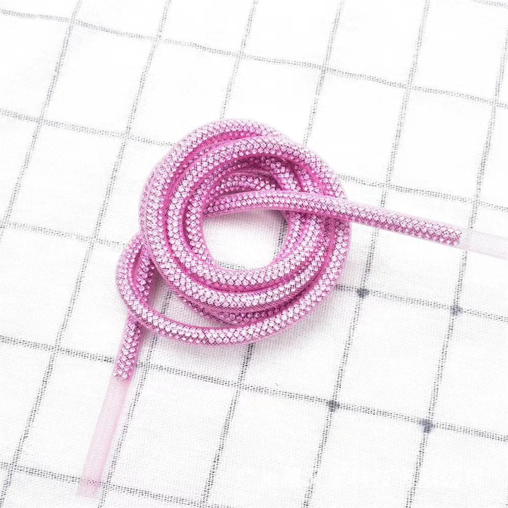 Wholesale 6 mm color wrap gauze drill rope crystal rhinestone rope