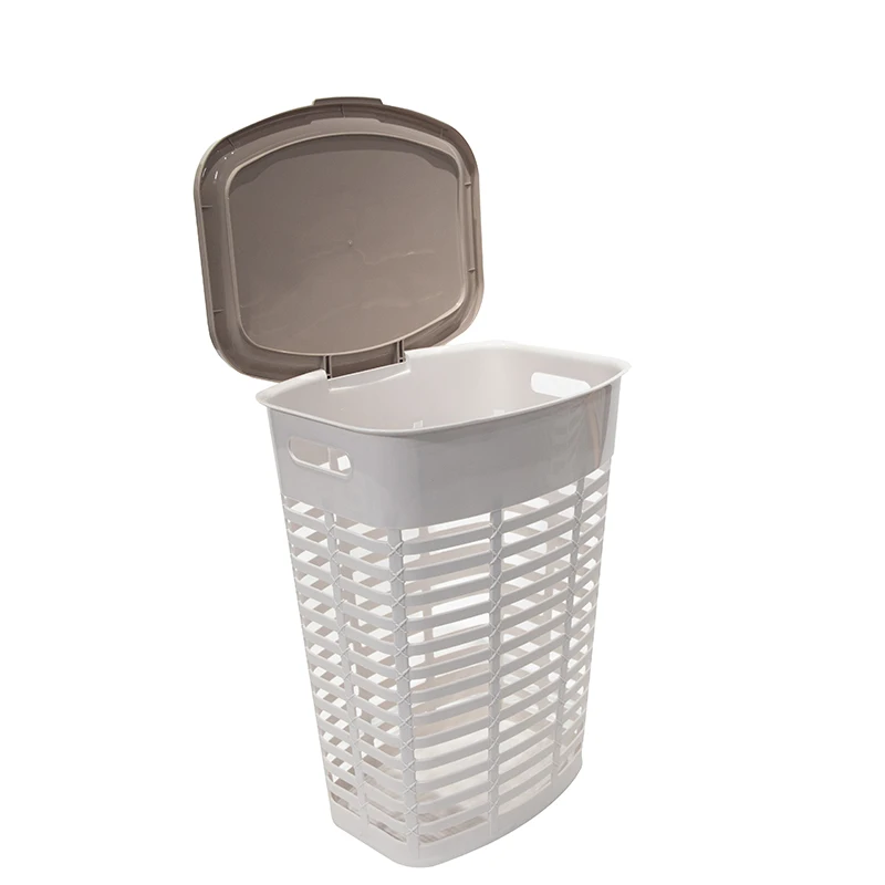 0101 2021 New Design Large Plastic Laundry Basket with Lid