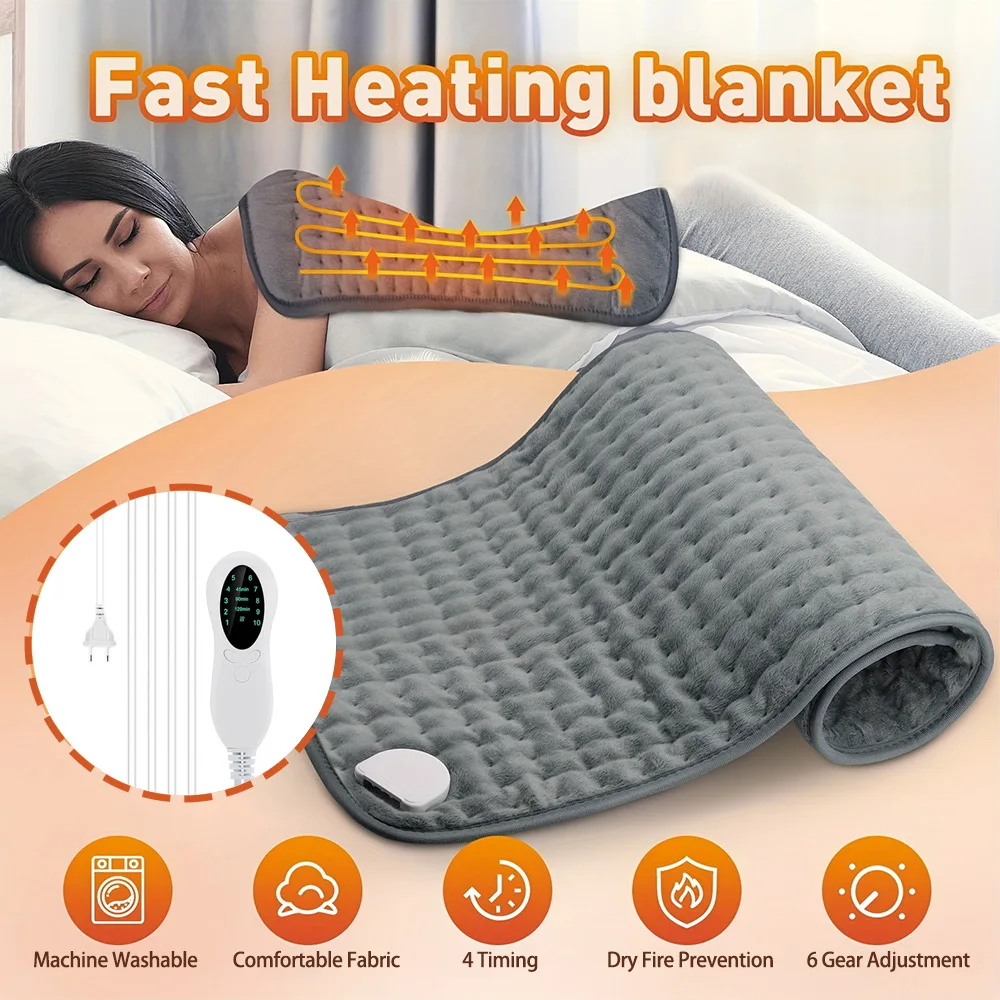 Electric Heating Pad Blankets For Home Physiotherapy 10-Level Small Heated Pad (Custom Logo Packaging Accepted)