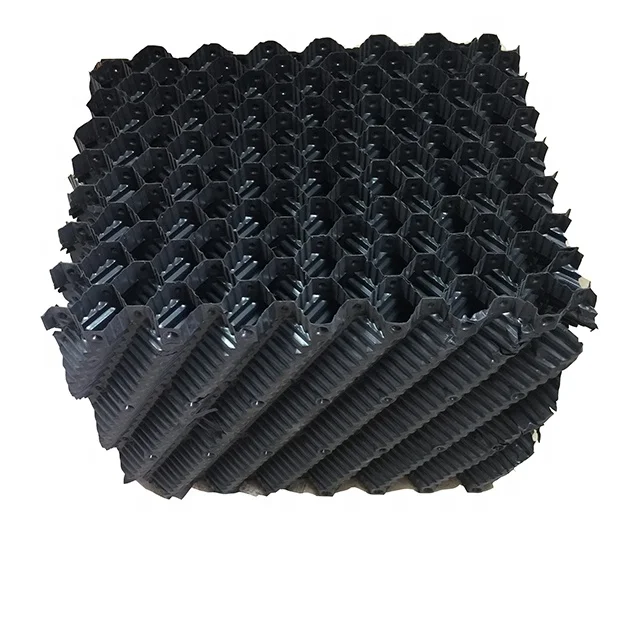 PVC fill for water cooling tower plastic honeycomb pvc infill media cooling tower pvc filler 610mm