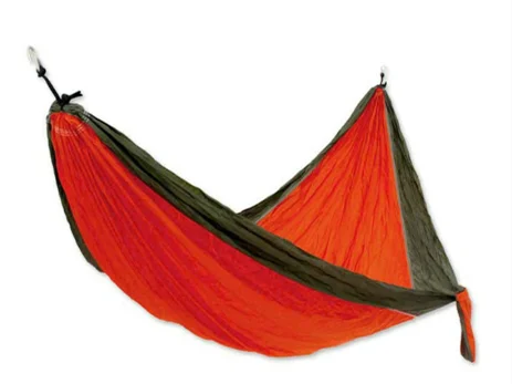 Colorful Modern Portable Hanging Canvas Hammock Bed for Outdoor Camping & Park Use Includes Stand