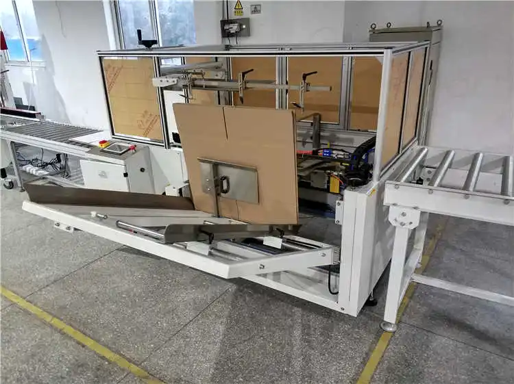 Automatic Carton Erector with Bottom Tape Sealer
