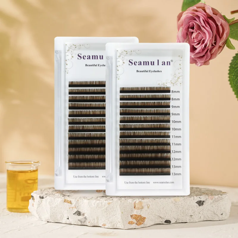 2022 New false eyelash factory ibeauty eyelashes lash extensions pre made color Fake eyelashes