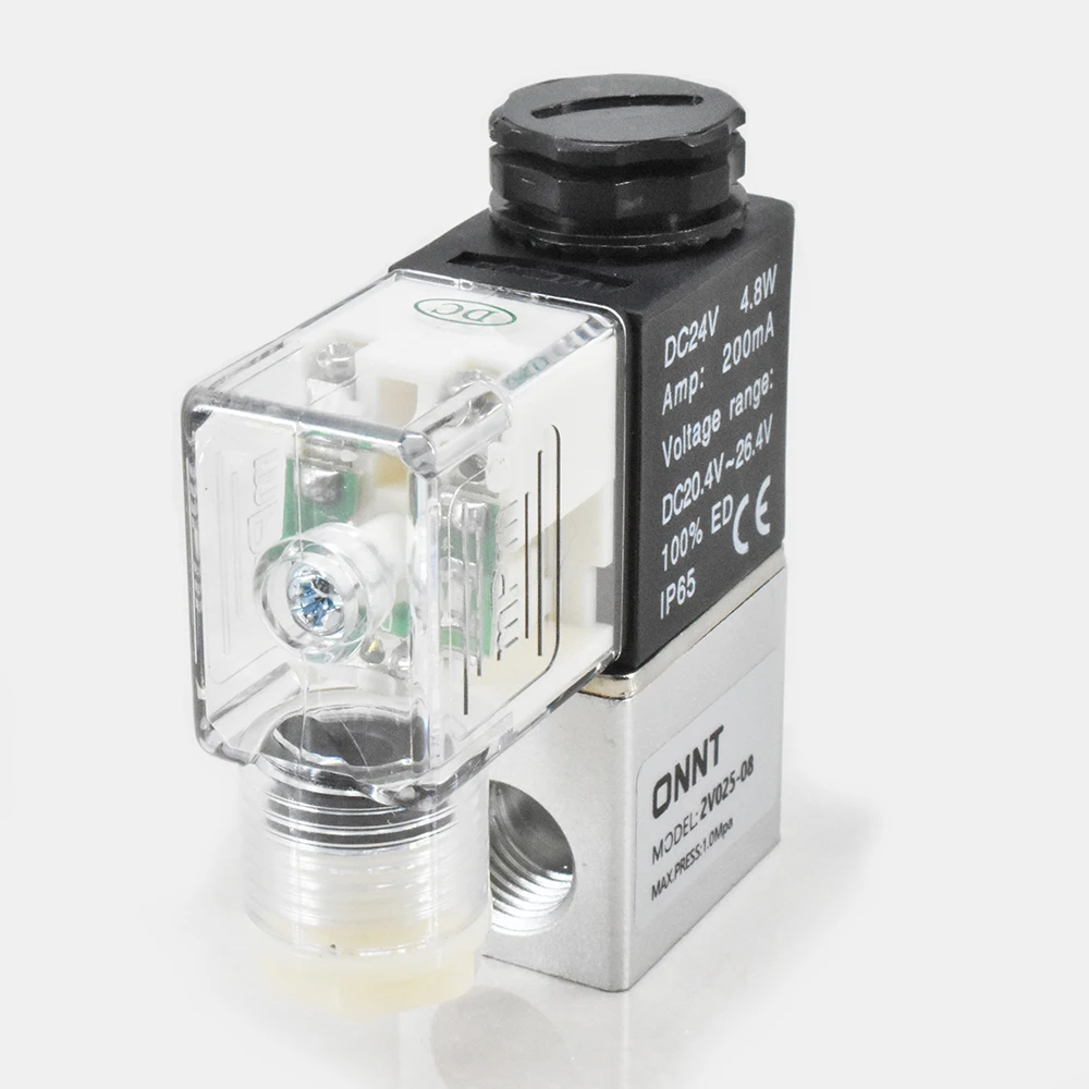 1/4 Inch Airtac 2 Position AC220V DC24V AC110V DC12V 2V025 08 valvula de solenoide Pneumatic Air Solenoid Valve