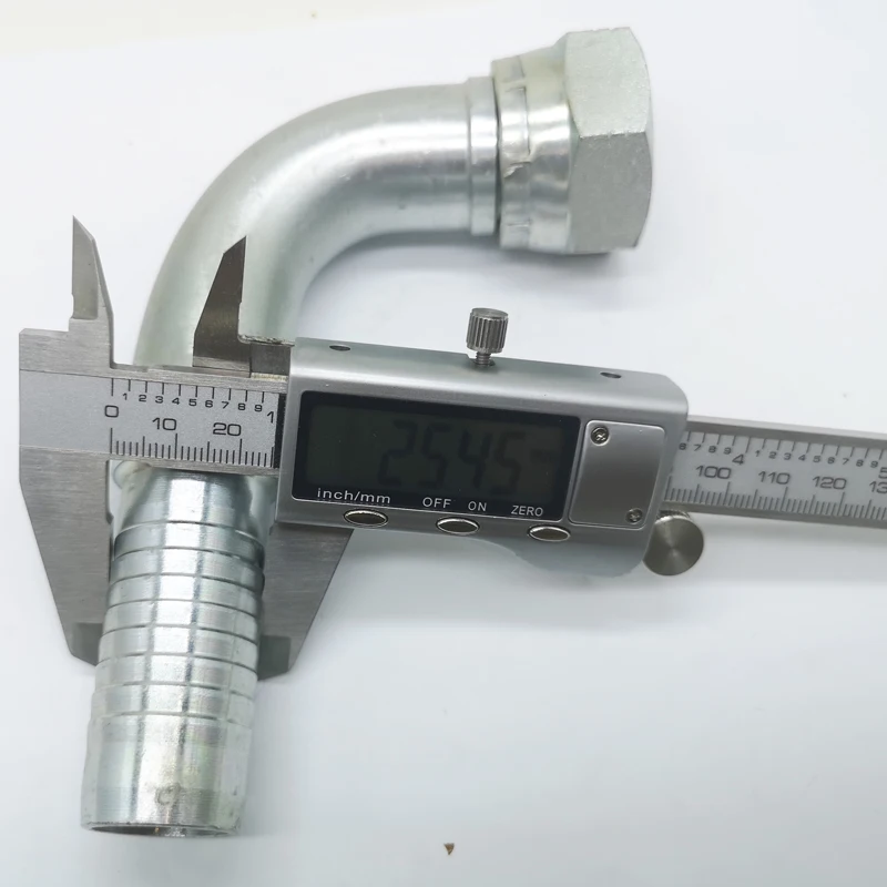 china zhejiang factory  90 degree JIC female 74 degree cone seat  plumbing hydraulic pipe fittings 26792-16-16 F25 DKJ1.5/16-90