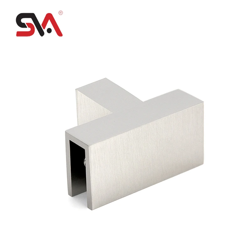 Customized Bathroom Glass Fixed Clip Brass Green Bronze 90 Degree T Junction Design Shower Glass Door Clamp