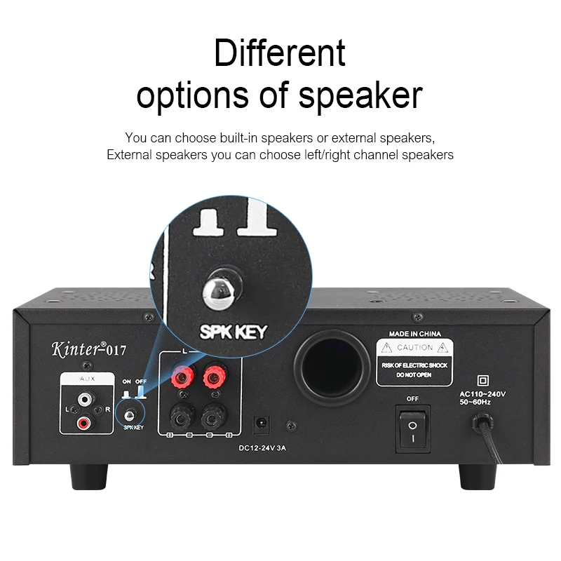 Kinter Stereo Digital Integrated Power Amp Circuit Switch Class D Brand Sound Equipment/amplifiers/speaker