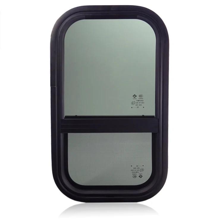 In Stock Wholesale Camper Caravan Vertical Sliding  Window Glass RV Window Camper Window For Horse Trailer