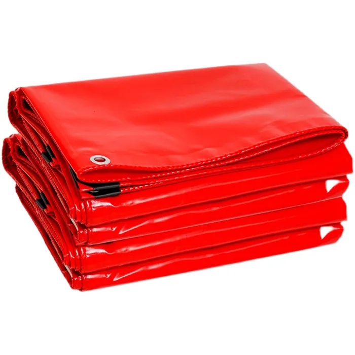 Waterproof PVC Coated Canvas Fabric PVC Tarpaulin Vinyl Poly Tarp Truck Trailer Boat Dust Pool Container Sheet Tarp Cover