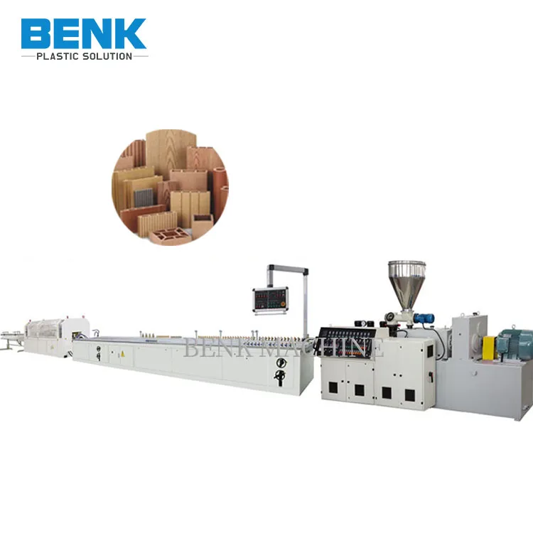 Wood Plastic Composited Product Making Machine/pvc Pe Pp Wpc Door Floor Decorative Profile Board Panel Extrusion Production Line