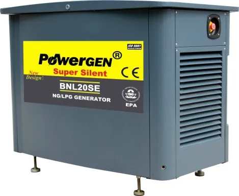 POWERGEN Liquid Cooled Silent NG Natural Gas/LPG  Generator 20KW 25KVA  EPA  ETL Certificate