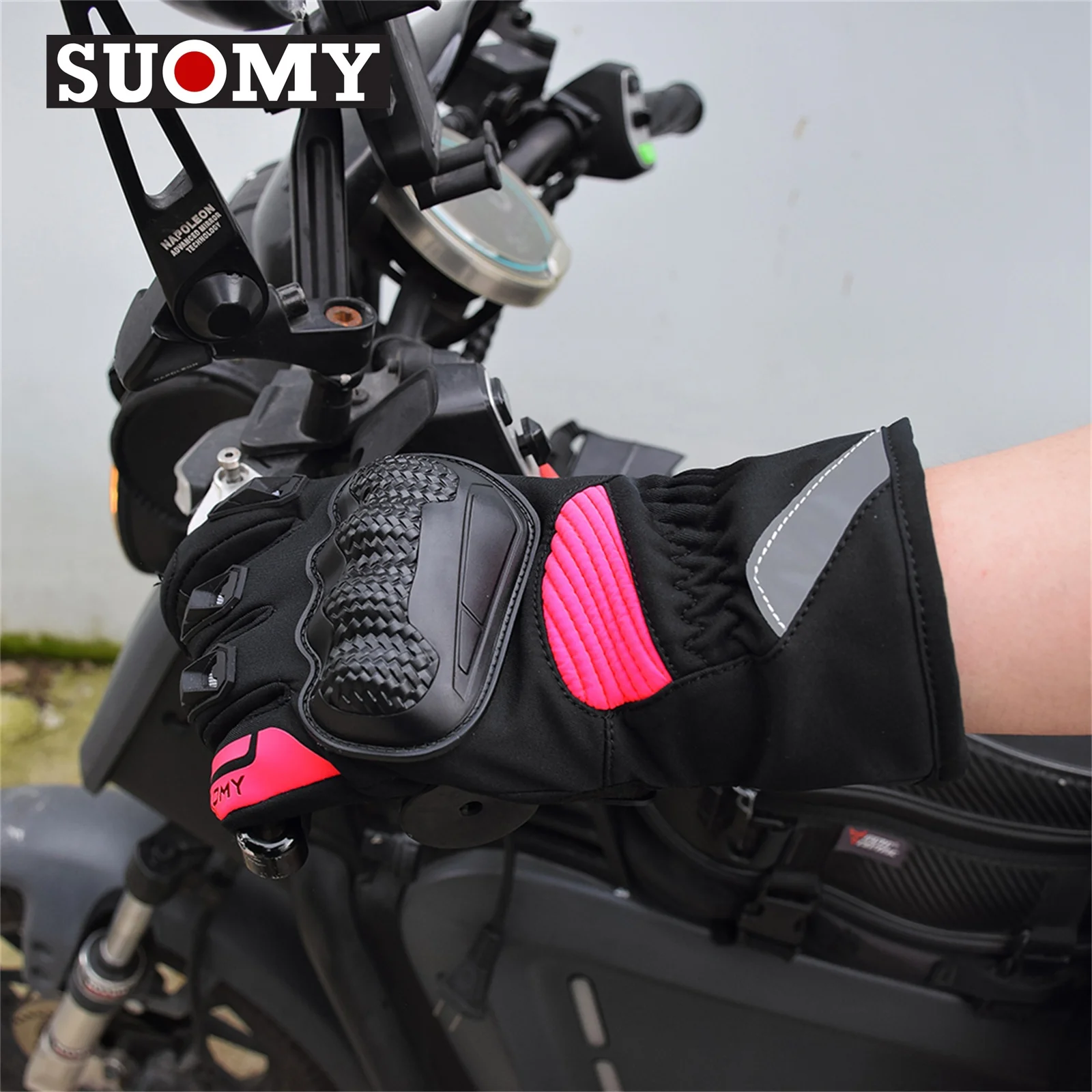 Winter Motorcycle Gloves Waterproof Gant Moto Warm Men Full Finger Moto Gloves Touch Screen Guantes Motorbike Riding Gloves