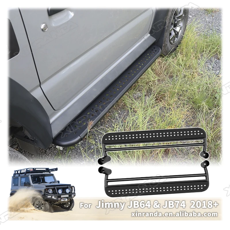 Аксессуары для JB74 боковые ступени автомобиля Suzuki Jimny JB74W JB64W JB64 2018 2019 2020 2021 2022 2023