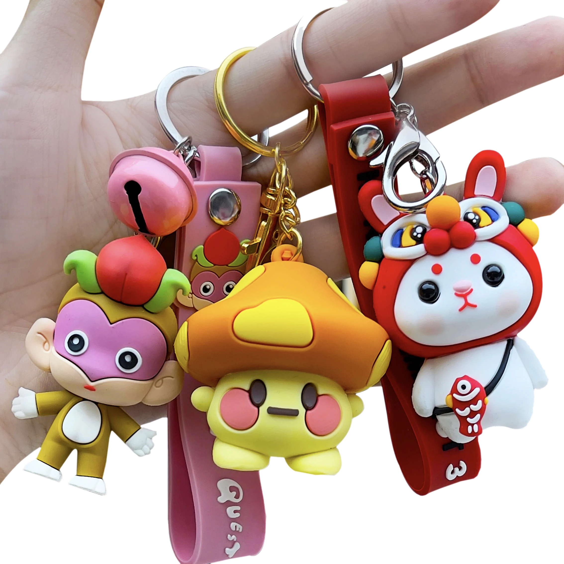 Wholesale custom car motorcycle accessories key chain 3D tire rubber PVC keychain