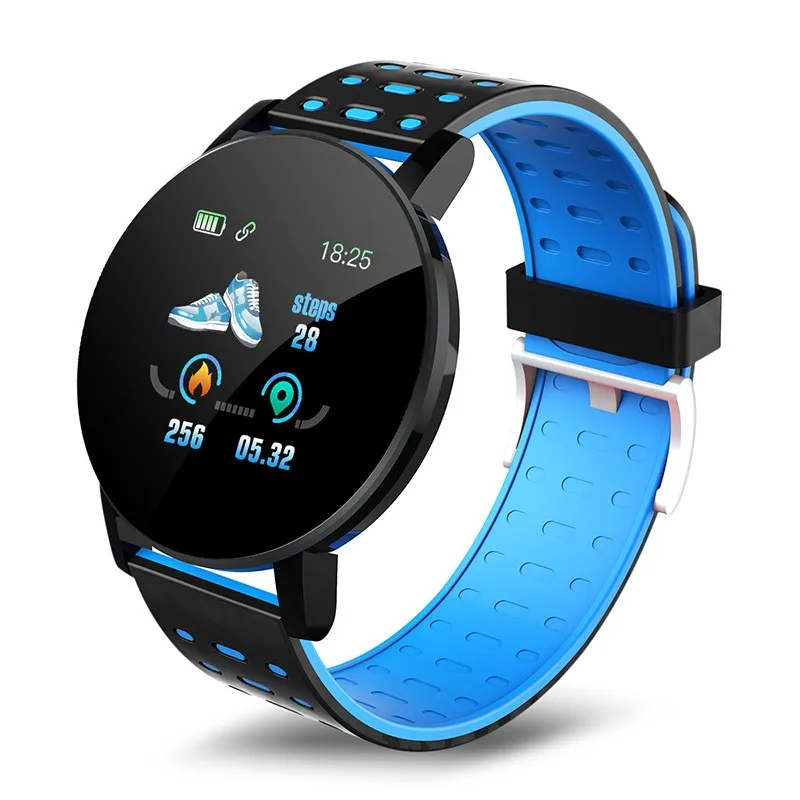 
Лидер продаж Amazon, 119Plus Montres, шагомер, пульсометр, Смарт-часы, мужской телефон, водонепроницаемые онлайн Смарт-часы 