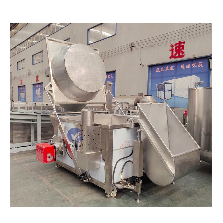 Automatic Snack Namkeen Garri Donut Batch Deep Fryer Cassava Potato Chips Frying Machine