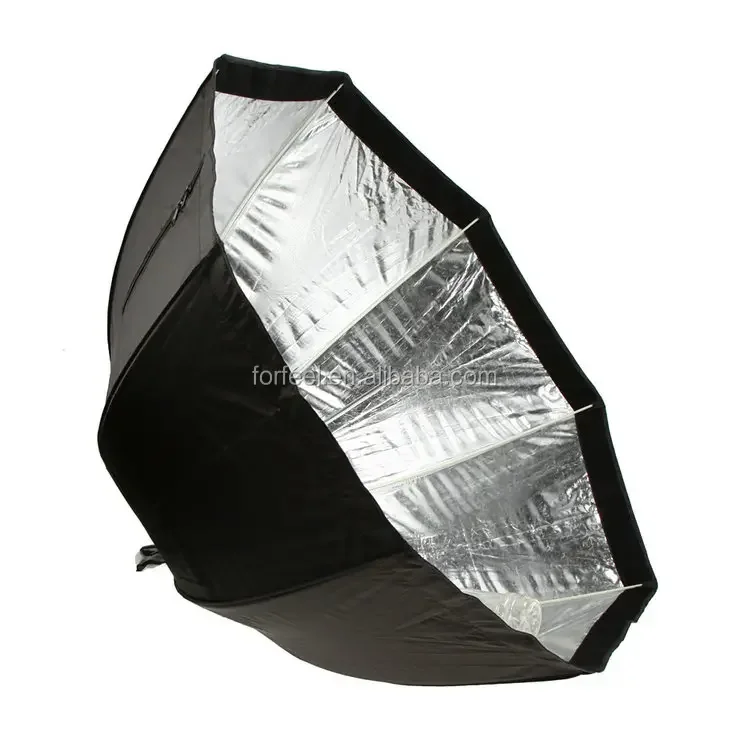 95cm/37.4in Octagon Studio Softbox Umbrella Reflector with Honeycomb Grid Carbon Fiber Bracket for Speedlite Flash Light