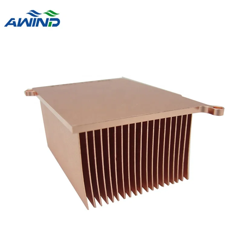 Skivin fin heat sink copper skived process fins heatsink fins for high power thermal solutions