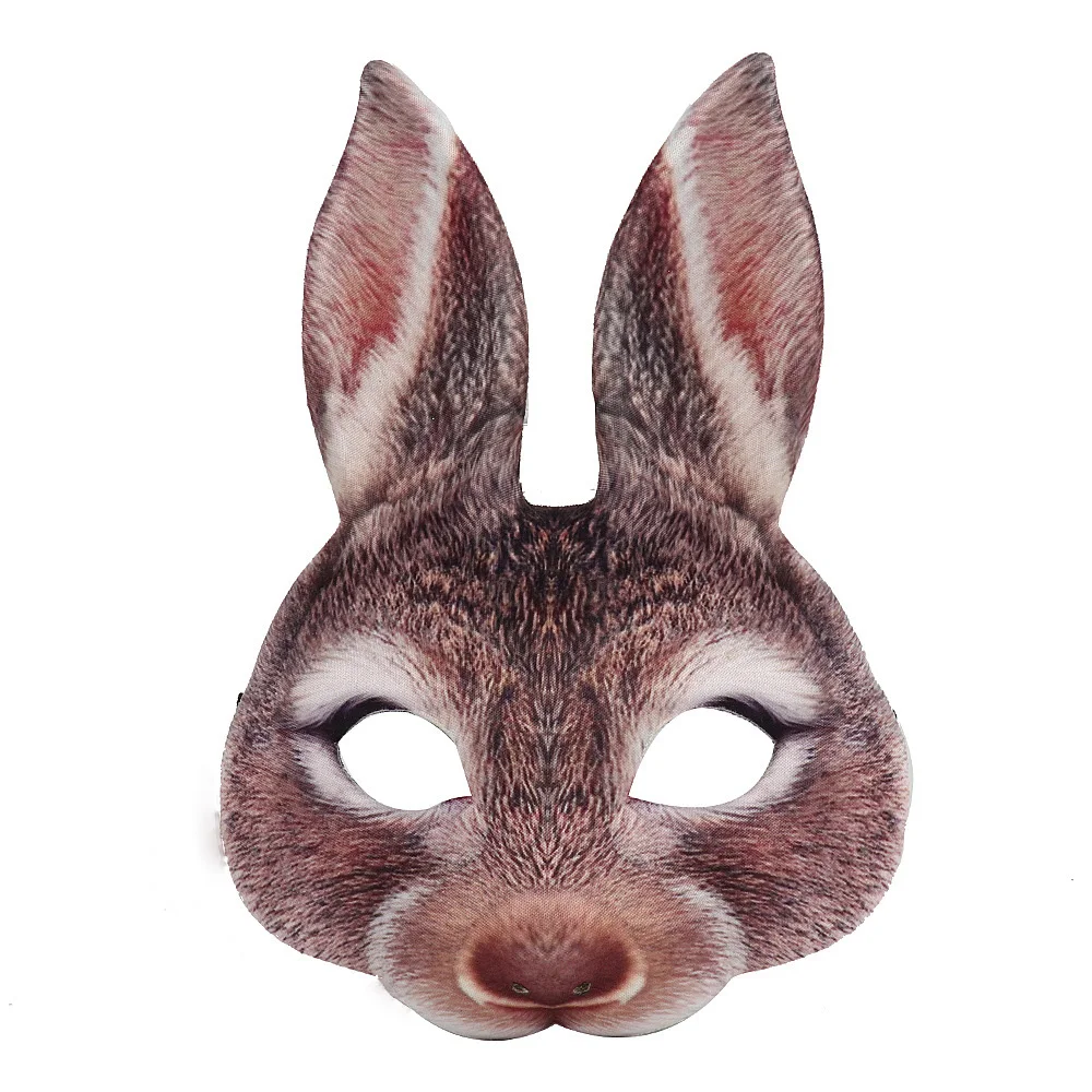 Cheap Price Halloween Cartoon Mask Carnival Party Cosplay Rabbit Mask Easter New Year Animal Rabbit Mask
