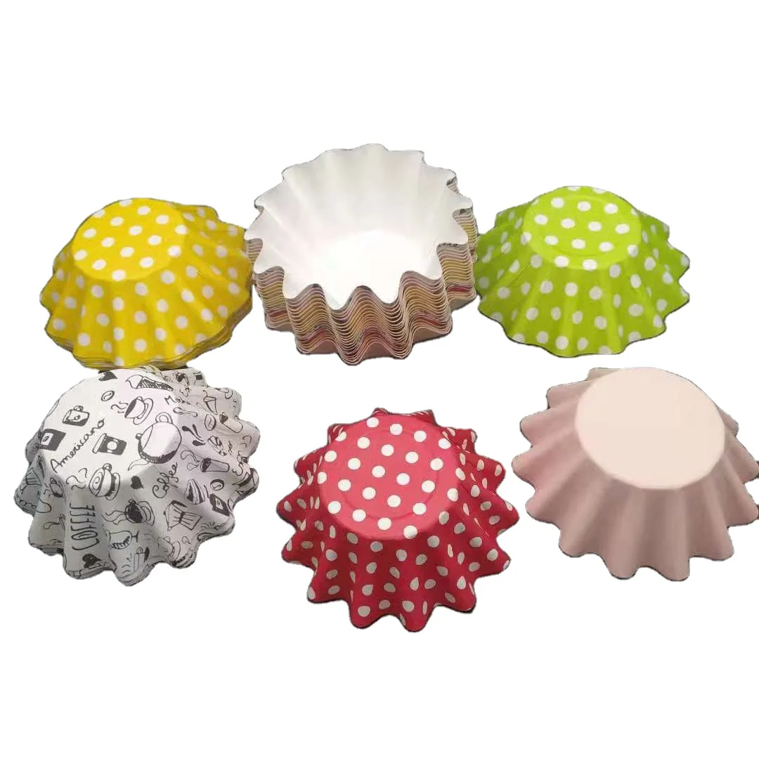 Wave Cupcake Liners Super Greaseproof Brioche Mold Baking Cups Odorless Muffin Liners