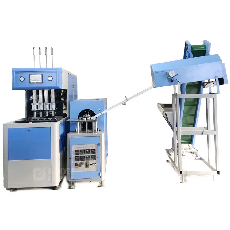 Semi automatic 4 cavity blow molding machine PET bottle blowing machinery