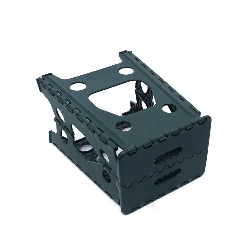Outdoor Mini Plastic Folding Stool Environmentally Friendly Polypropylene Stool Army Green Folding Stool