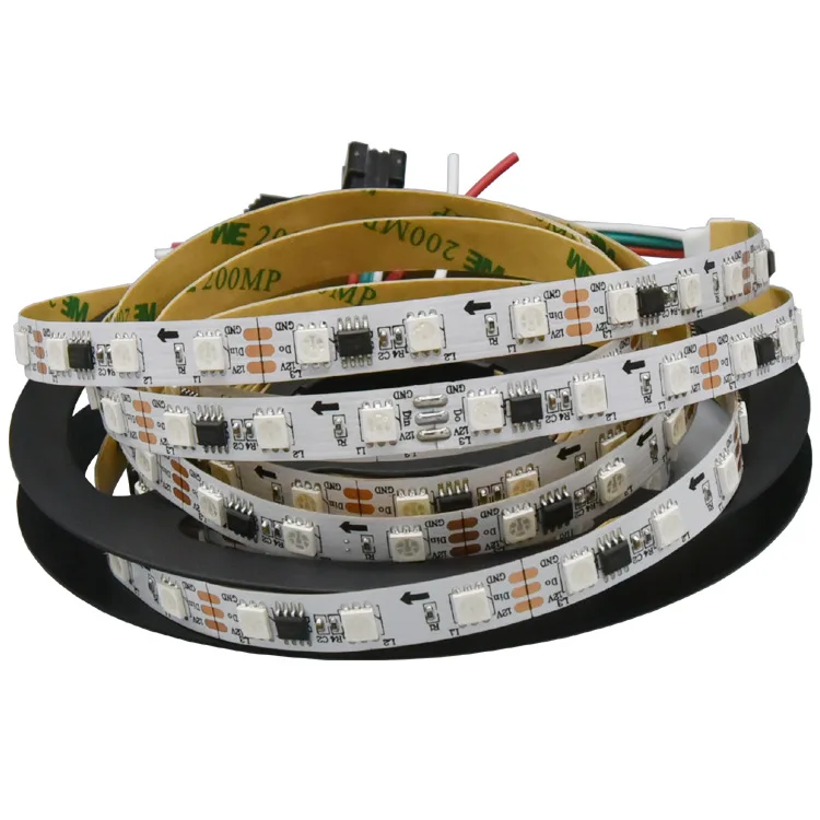 led 5050 smd 60leds outdoor light RGB led strip ws2812B 2811 1812 waterproof led strip light with remote flexible strip light