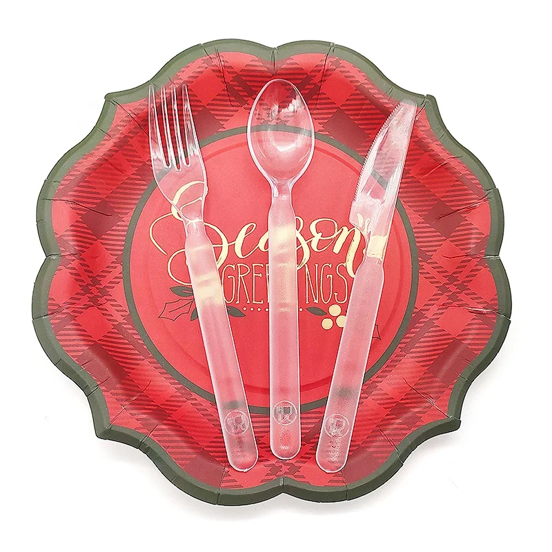 Premium Quality Frosted Disposable Plastic Knifes Forks Spoons Cutlery