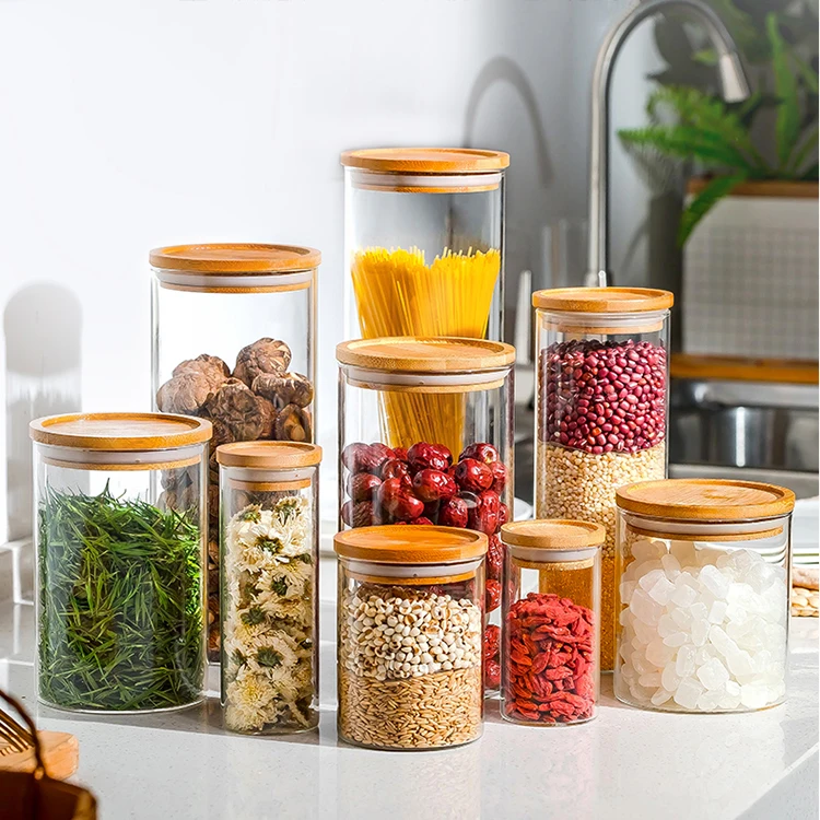 Hot promotion 180ml glass food jar with sealed cover lid
