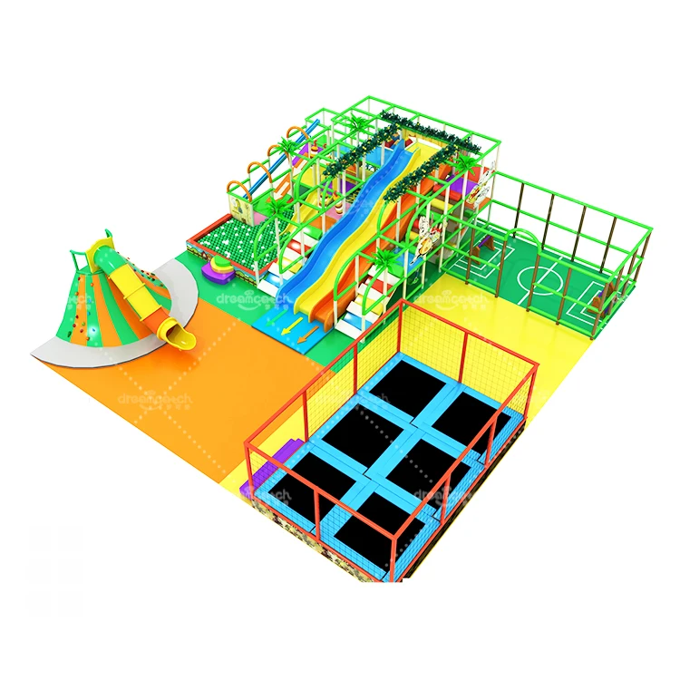 Children Sport Park Interactive Games Trampoline Large Slides Soft Play Kid Playground Indoor Equipment